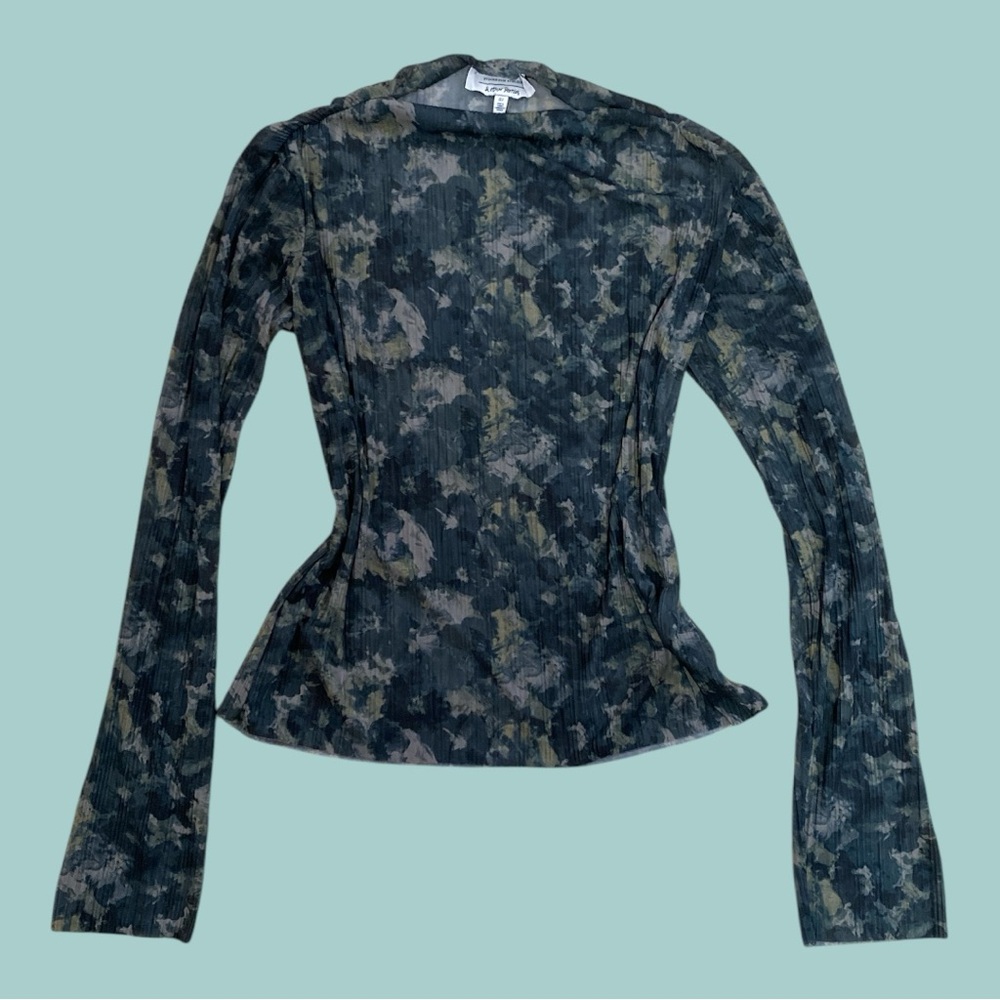 Mesh Y2K Floral Top